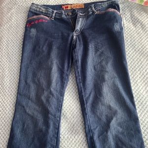 Apple bottom cropped jeans